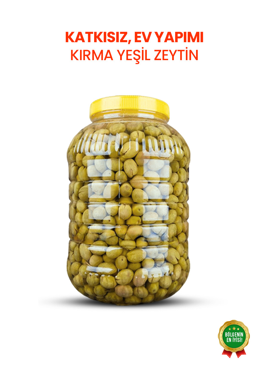 Ev Yapımı Kırma Yeşil Zeytin 5 kg